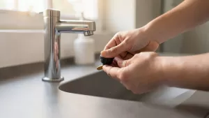 Jak wymienić korek klik klak w umywalce nablatowej