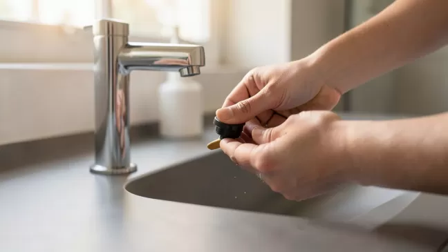 Jak wymienić korek klik klak w umywalce nablatowej