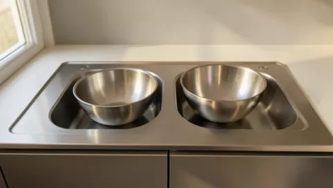 zlewozmywak dwukomorowy do szafki 60 cm